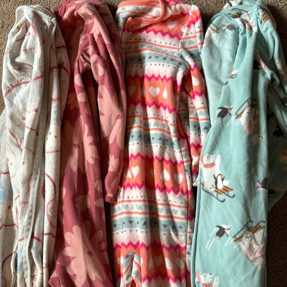 5T Onesie footies pajamas